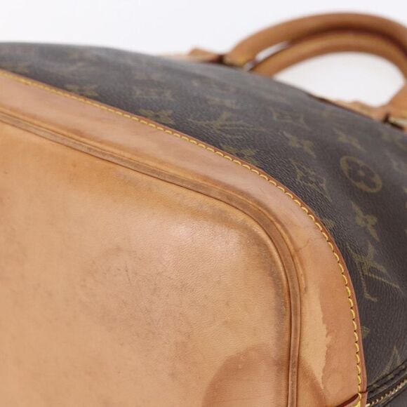 Louis Vuitton Alma Handbag Monogram Canvas Brown Canvas Handbag (Pre-Owned) - Picture 10 of 16